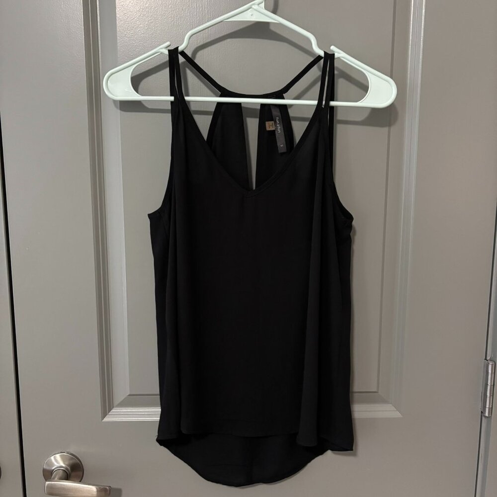 Black Tank with Double Strap